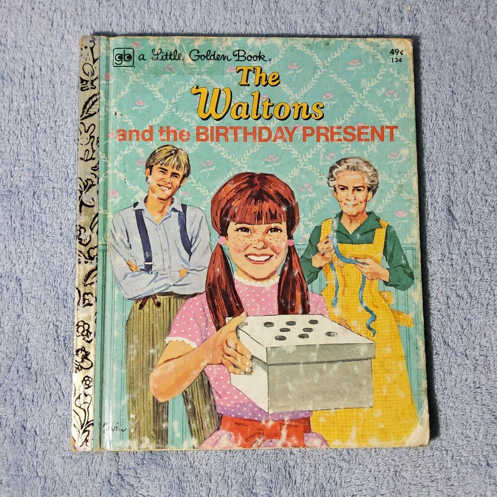 Vintage The Waltons and the Birthday Present Little Golden Book 1975 1st Edition